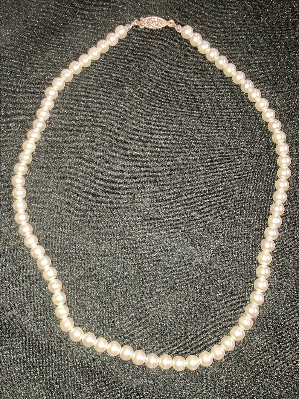 White Faux Pearl Necklace
